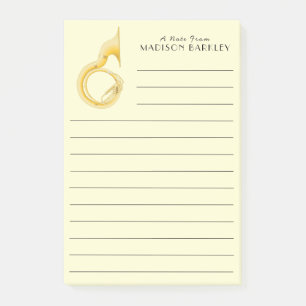 Sousaphone Marching Band Music Teacher Musiker Post-it Klebezettel