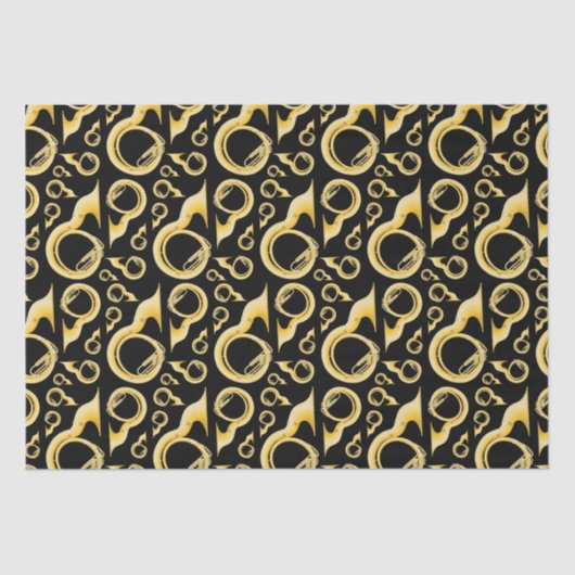 Sousaphone Marching Band Music Teacher Musiker Seidenpapier (Vorderseite)