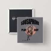 Sousaphone Play Boy Button (Vorne & Hinten)