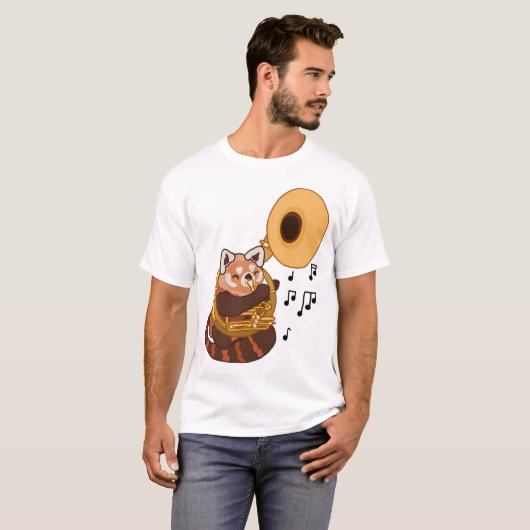 Sousaphone Red Panda T-Shirt (Vorne ganz)