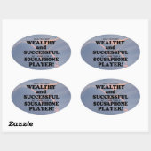 Sousaphone Reiche und erfolgreiche Oval Aufkleber (Blatt)