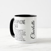Sousaphone-Spieler Tasse (Vorderseite Links)