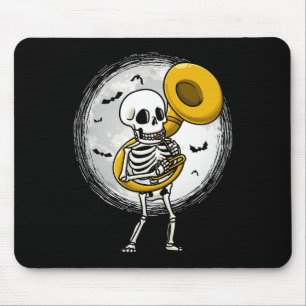 Sousaphone Tuba Instrument Halloween Band spielen Mousepad