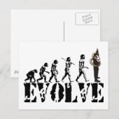 Sousaphone Tuba Tubas Evolution Musikalische Kunst Postkarte (Vorne/Hinten)