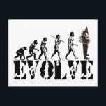 Sousaphone Tuba Tubas Evolution Musikalische Kunst Postkarte<br><div class="desc">Sousaphone Tuba Tubas Evolution Musical Art Darwins Theorie ...  Evolution des menschlichen Sports,  der Arbeit und des Hobbys. Eine bildhafte Geschichte des frühen Cavemans,  als er sich vom Affen zu einem Krieger am Wochenende entwickelte. Jagen und Ansammlung besteht jetzt aus sportlichen Aktivitäten und der Verfolgung von Lieblingshobbys.</div>