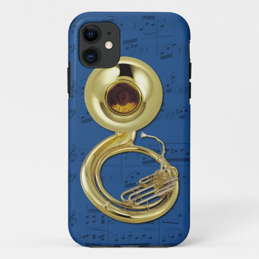 Sousaphone- u. Musiktelefonkasten. Auswahlfarbe Case-Mate iPhone Hülle (Rückseite)