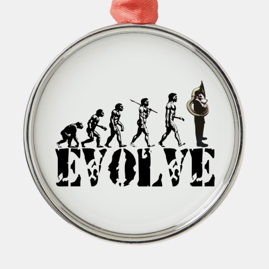 SousaphoneTubatubas-Evolutions-Musical-Kunst Ornament Aus Metall (Vorne)