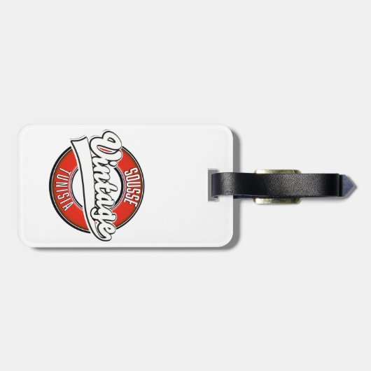 Sousse tunisia Vintages Logo Gepäckanhänger (Rückseite horizontal)