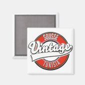 Sousse tunisia Vintages Logo Magnet (Vorderseite/Rückseite)