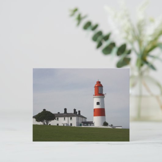 Souter Lighthouse Postkarte (Stehend Vorderseite)