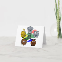 South Africa Big Five Safari Animal Cartoon Design