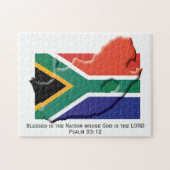 SOUTH AFRICA | Blessed Nation | SOUTH AFRICAN FLAG Puzzle (Horizontal)