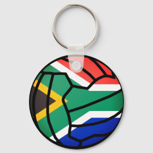 South Africa Flag  Ball Design Netball Schlüsselanhänger