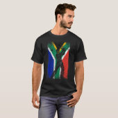 South Africa Flag Cricket Fan Player Coach T-Shirt (Vorne ganz)