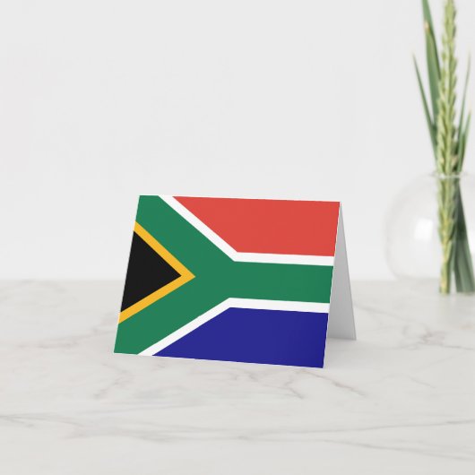 South Africa Flag Dankeskarte (Vorderseite)
