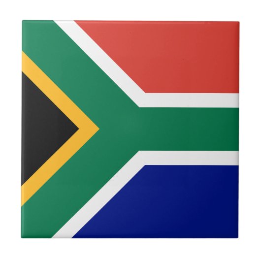South Africa Flag Fliese (Vorderseite)