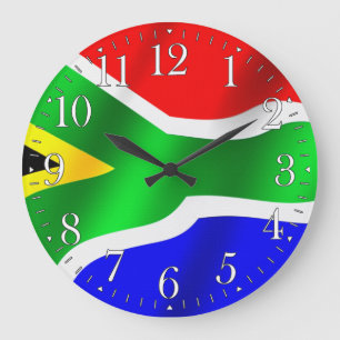 SOUTH AFRICA Flag Proud Patriotic Wall Clock Große Wanduhr