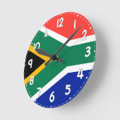 South Africa Flag Wall Clock - Runde Wanduhr (Winkel)