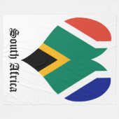 South Africa flagheart - Bokke Fleecedecke (Vorderseite (Horizontal))
