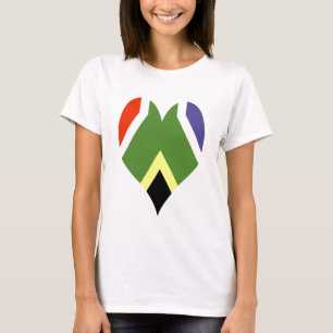 South Africa flagheart - Bokke T-Shirt