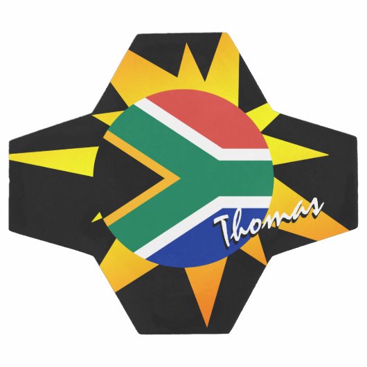 South Africa Football & African Flag / BANG Fußball (Flach)