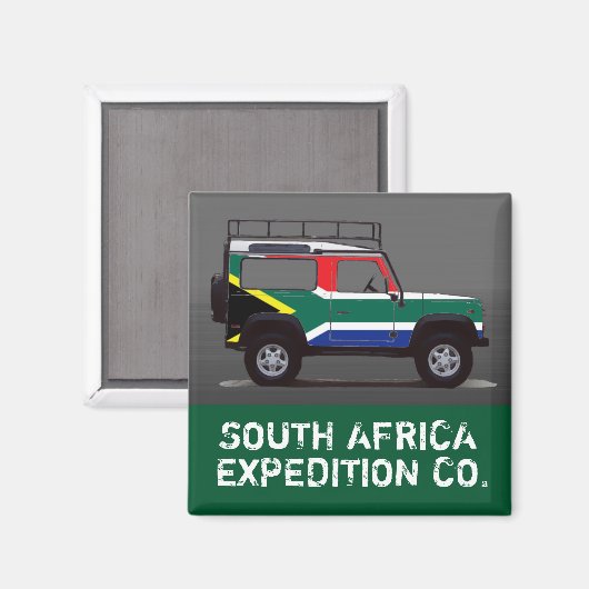 SOUTH AFRICA MAGNET (Vorderseite/Rückseite)