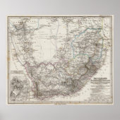 South Africa Map Poster (Vorne)