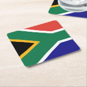 South Africa Rechteckiger Pappuntersetzer (angewinkelt)