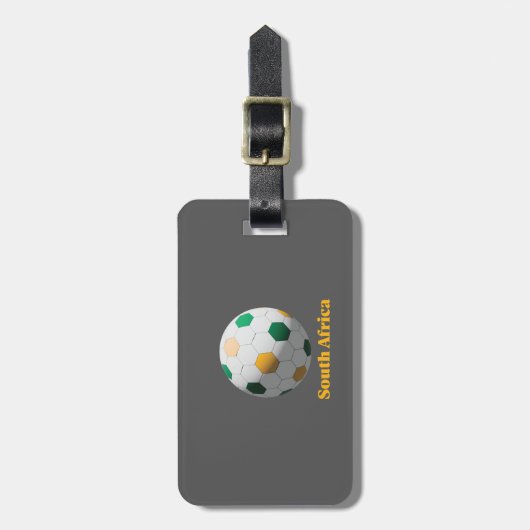 South Africa Soccer Gepäckanhänger (Vorderseite vertikal)