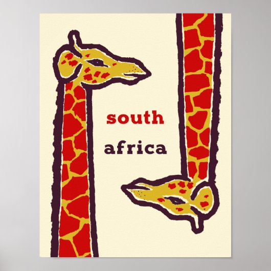 South Africa travel poster (Vorne)