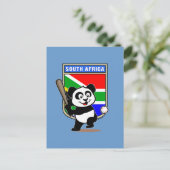 South African Baseball Panda Postkarte (Stehend Vorderseite)