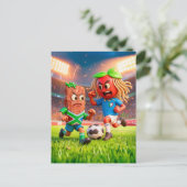 South African biltong versus Italian spaghetti soc Postkarte (Stehend Vorderseite)