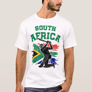 South African Cricket, South Africa Flag Flag Fan  T-Shirt