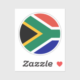 South African Flag Aufkleber