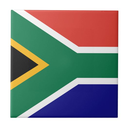 South African Flag Fliese (Vorderseite)