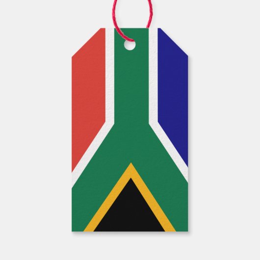 South African Flag Geschenkanhänger (Rückseite)