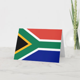 South African Flag Karte