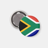 South African Flag Magnet (Vorderseite/Rückseite)