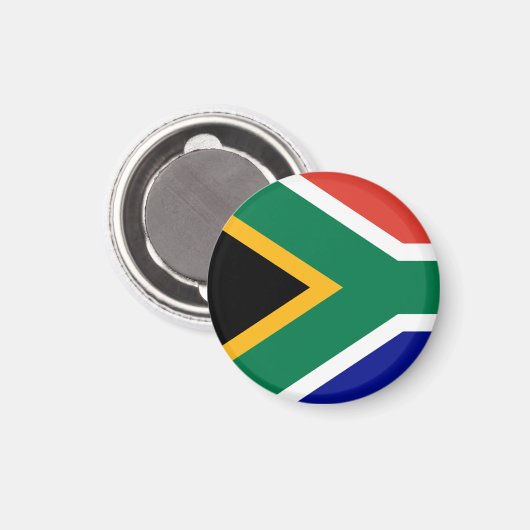 South African Flag Magnet (Vorderseite/Rückseite)