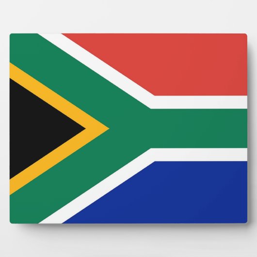 South African Flag Plaque Fotoplatte (Vorderseite)