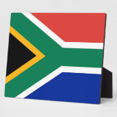 South African Flag Plaque Fotoplatte (Seite)