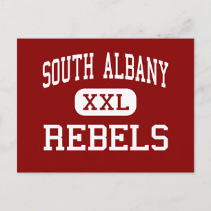 South Albany - Rebellen - Hoch - Albany Oregon Postkarte