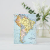 SOUTH AMERICA: MAP, c1890 Postkarte (Stehend Vorderseite)