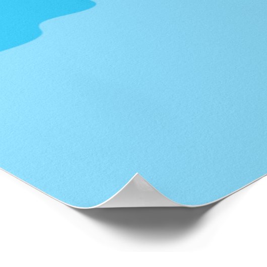 South America Map Poster (Ecke)