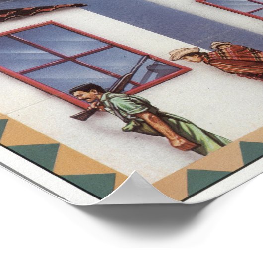 South America Map Poster (Ecke)