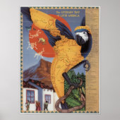 South America Map Poster (Vorne)