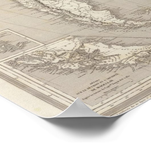 South America map Poster (Ecke)