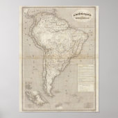 South America map Poster (Vorne)