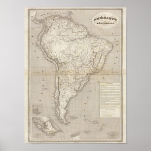 South America map Poster