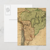 South America Map von Worcester Postkarte (Vorne/Hinten)